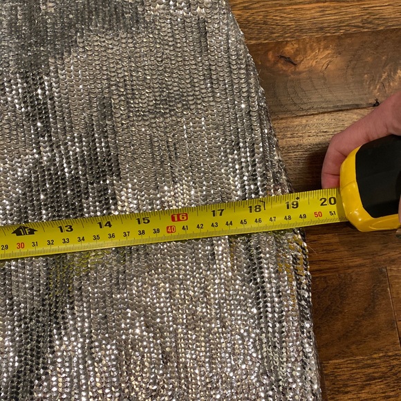 J crew silver sequin pencil skirt - Picture 6 of 7